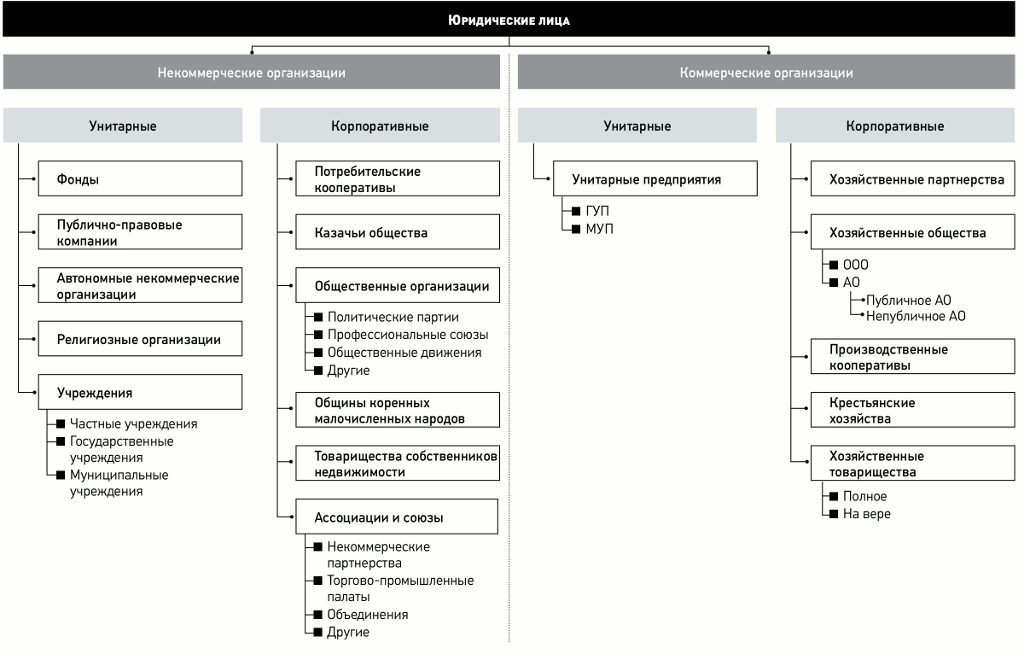 Курсовая работа по теме Классификация юридических лиц